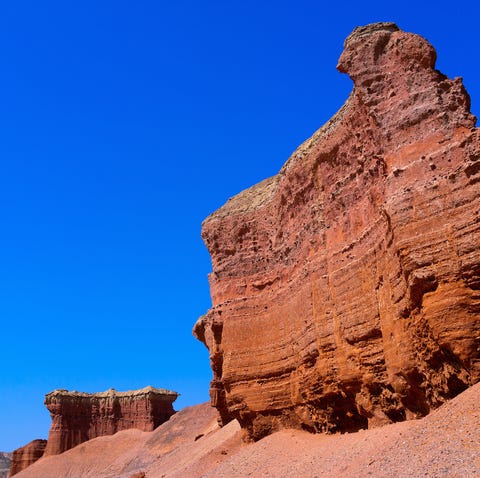 Rock formations in an arid area, Cunene Province, Curoca, Angola