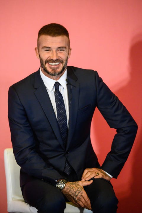 David Beckham Shows Off Newly-Dyed Buzz Cut One Week After Victoria Beckham's SS19 Show David Beckham Shows Off Newly-Dyed Buzz Cut One Week After Victoria Beckham's SS19 Show