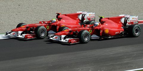 Ferrari's Brazilian driver Felipe Massa