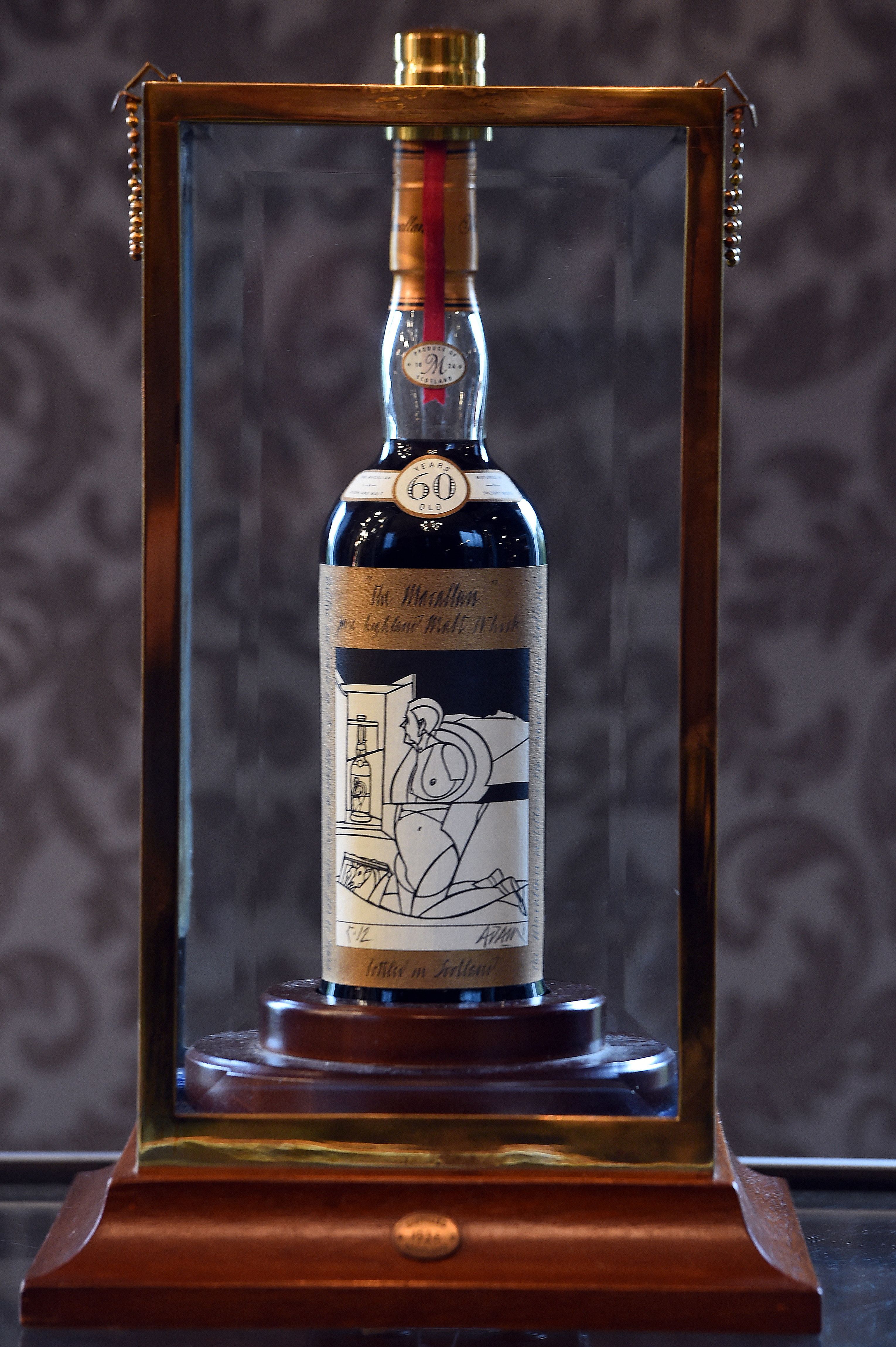 The World S Most Expensive Whisky Bottle Sold For 1 1 Million Macallan 1926 Valerio Adami Peter Blake