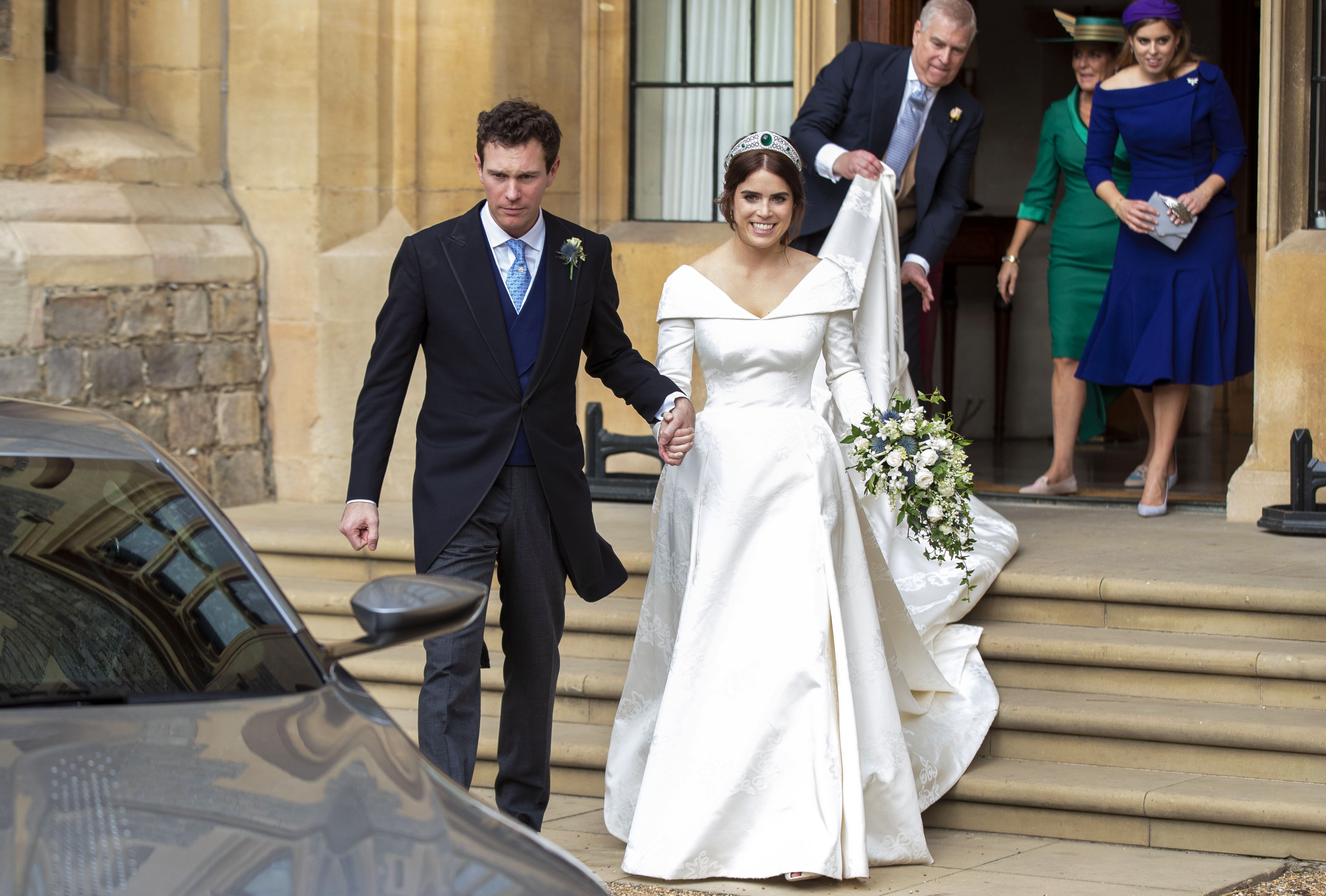princess eugenie wedding evening