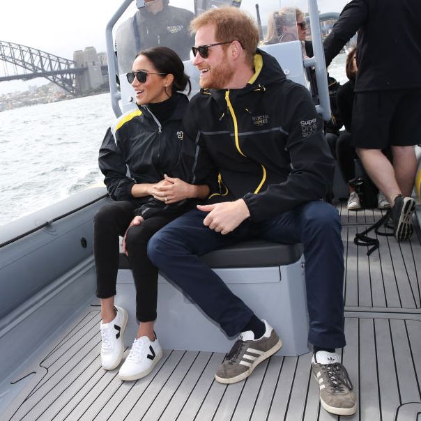 sydney, australia   october 21  prince harry, duke of sussex and meghan, duchess of sussex on sydney harbour looking out at sydney opera house and sydney harbour bridge during day two of the invictus games sydney 2018 at sydney olympic park on october 21, 2018 in sydney, australia  photo by chris jacksongetty images for the invictus games foundation