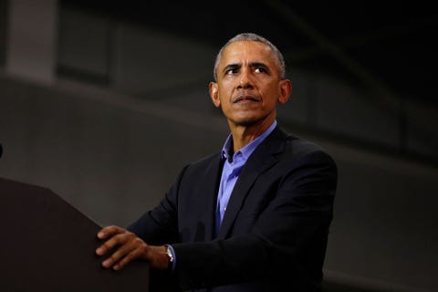 barack obama takes rare jab at donald trump s administration