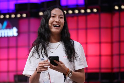 fashion designer alexander wang speaks during the web summit 2018 in lisbon, portugal on november 7, 2018  photo by pedro fiúzanurphoto via getty images