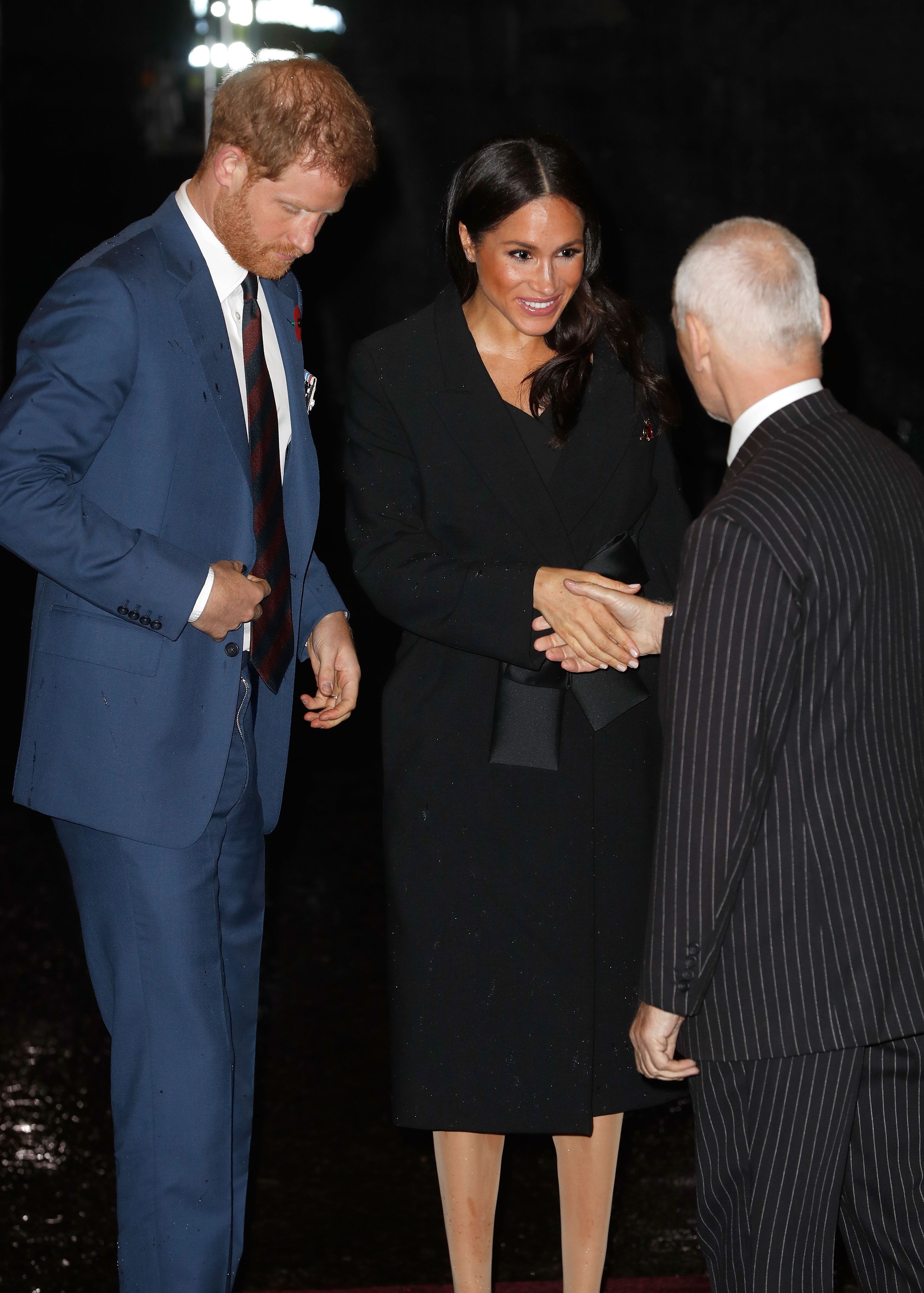 meghan markle black blazer dress