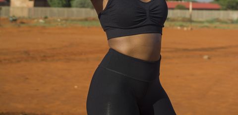 Black woman in fitness
