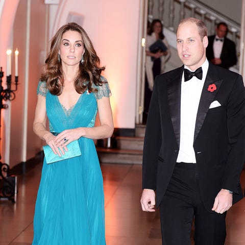 Kate Middleton Re Wears Jenny Packham Teal Dress To The 2018 Tusk Image
