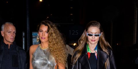 Blake Lively and Gigi Hadid Leave the Versace Pre-Fall 2019 Show Together