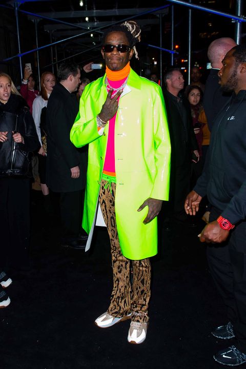 Versace New York Fashion Show Celebrity Style - 2 Chainz, Kanye, Young ...