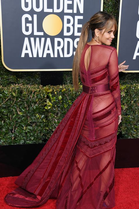The Most Daring Naked Dresses From The 2019 Golden Globes Sheer Dresses