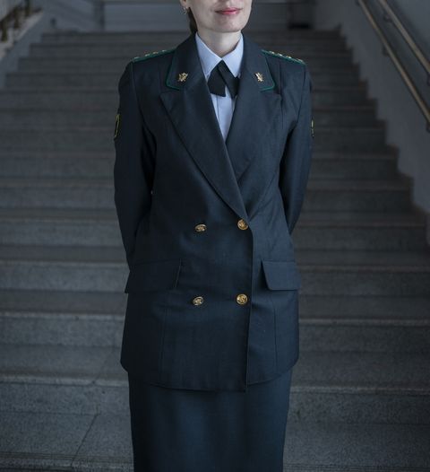 woman in uniform