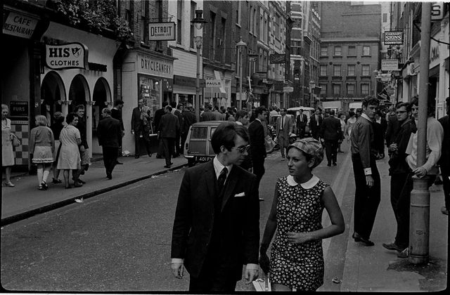 shoppers on carnaby street, london, circa 1965 photo by michael putlandgetty images