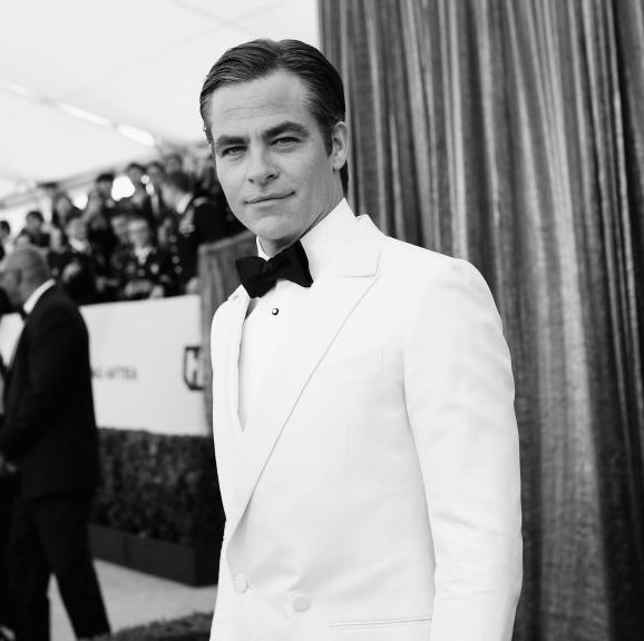 los angeles, ca   january 27  editors note this image has been converted to black and white a color version is available chris pine attends the 25th annual screen actors guild awards at the shrine auditorium on january 27, 2019 in los angeles, california 480518  photo by emma mcintyregetty images for turner