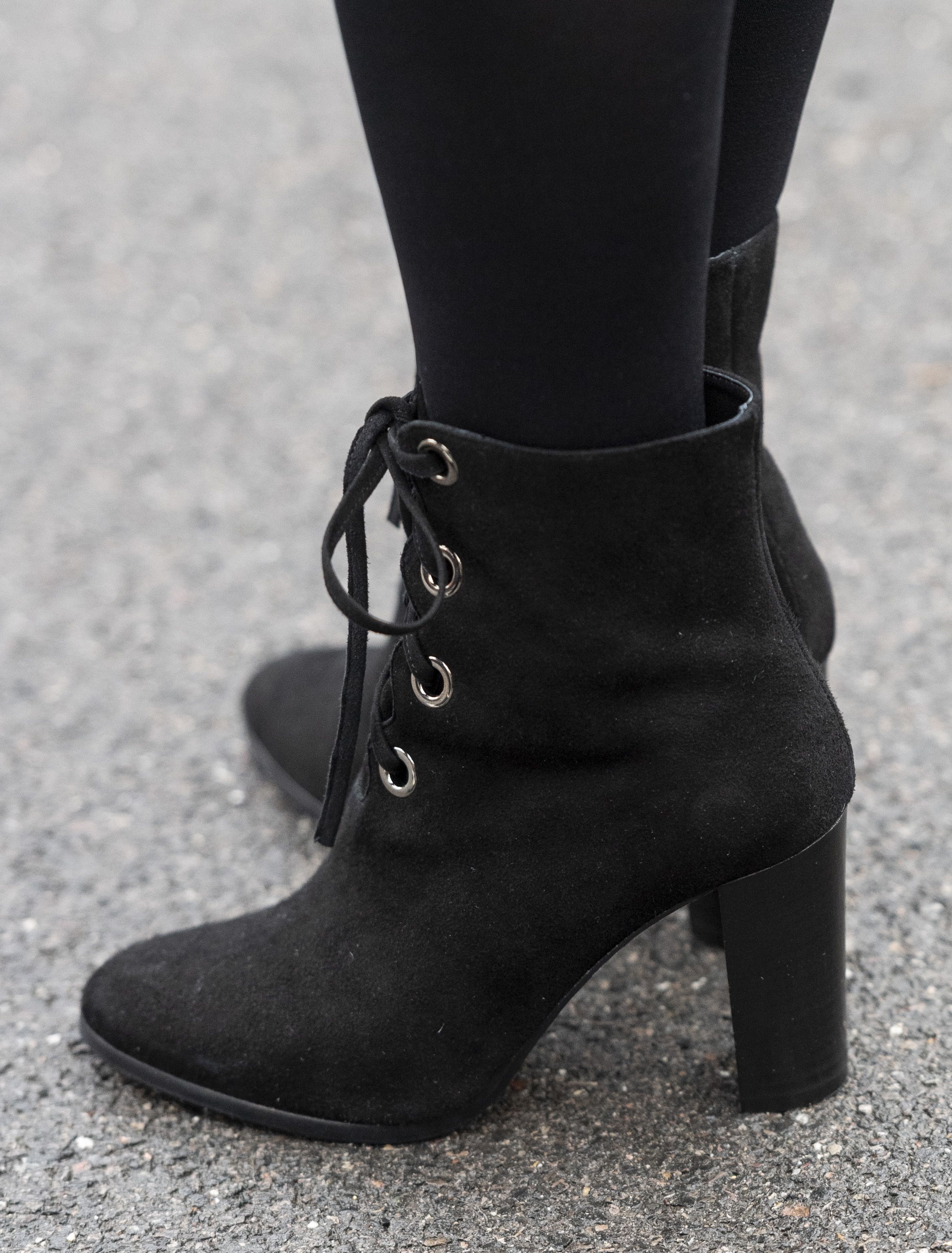 marissa black suede ankle boots