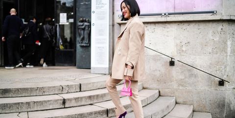 White, Photograph, Street fashion, Pink, Fashion, Snapshot, Beauty, Footwear, Trench coat, Outerwear, 