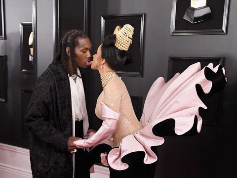 los angeles, ca   february 10  offset l and cardi b attend the 61st annual grammy awards at staples center on february 10, 2022 in los angeles, california  photo by steve granitzwireimage