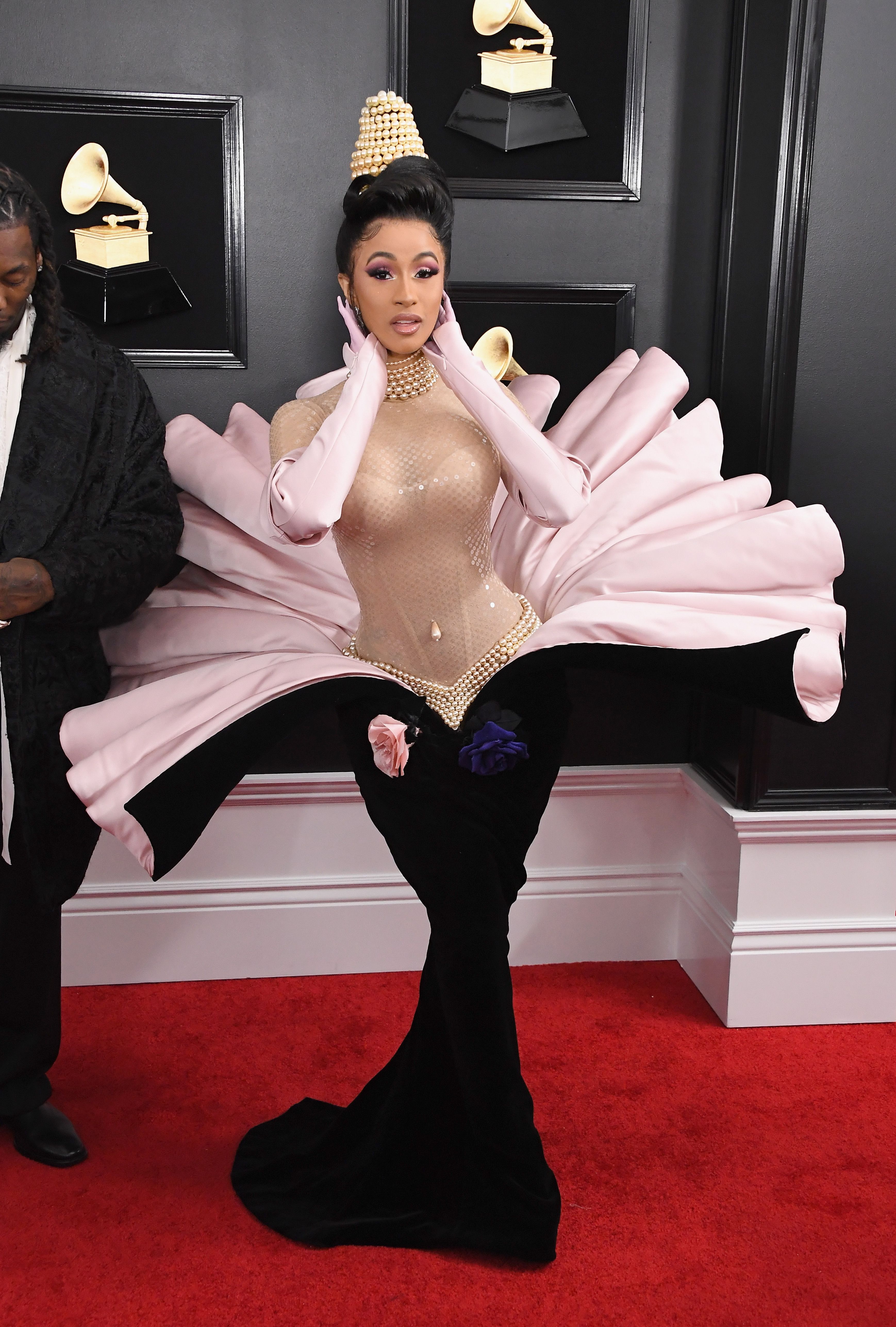 cardi b 2019 grammy dress