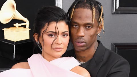 Kylie Jenner And Travis Scott Walk 2019 Grammy Awards Red Carpet