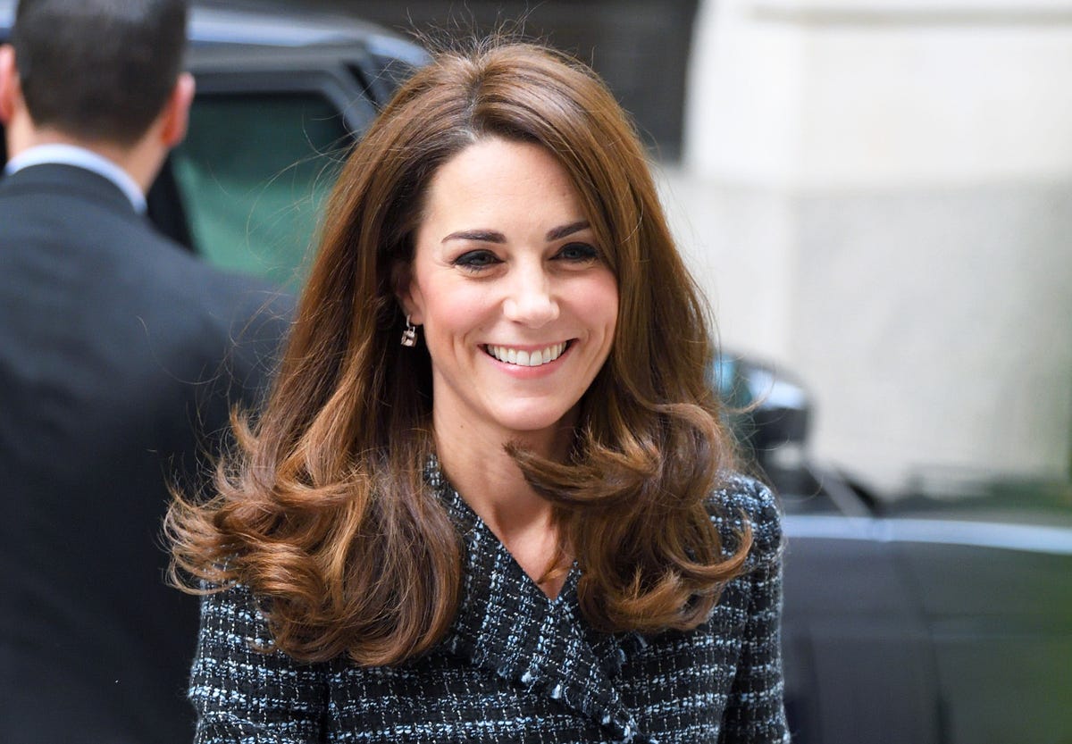 Kate Middleton Wears Dark Tweed Skirt and Blazer to the Royal ...