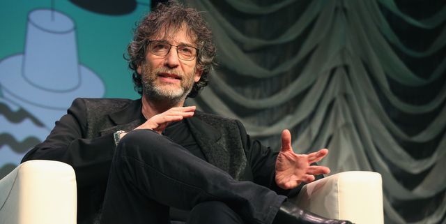 austin, texas   march 09  neil gaiman speaks onstage at featured session neil gaiman at the austin convention center during the sxsw conference and festival on march 9, 2019 in austin, texas  photo by gary millerfilmmagic