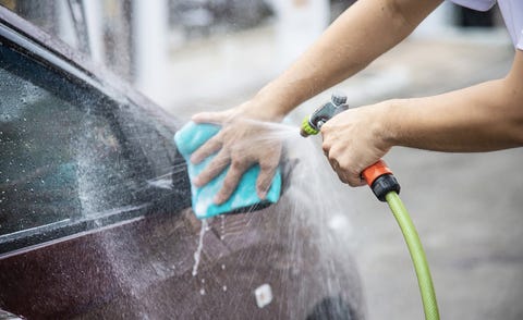 Rinsing Off Car Rinsing Off Car