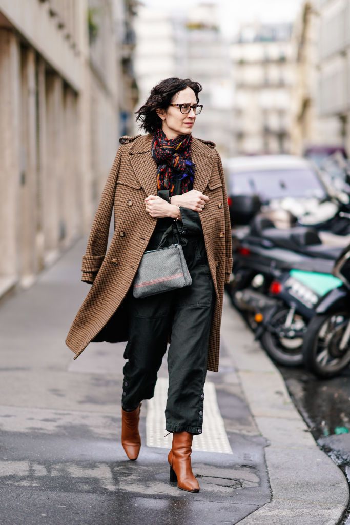 cognac ankle boots outfit