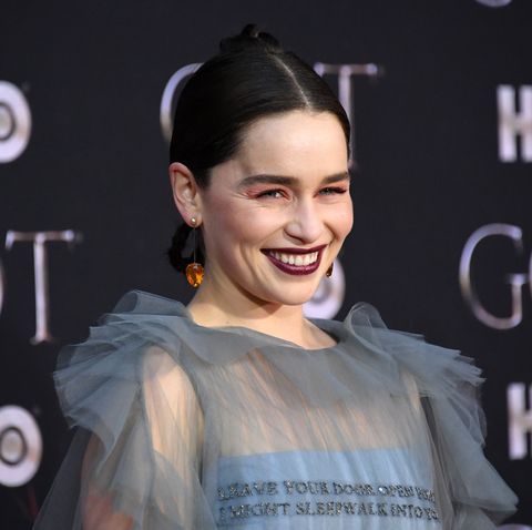 Emilia Clarke S Game Of Thrones Premiere Look Is All Ice No Fire
