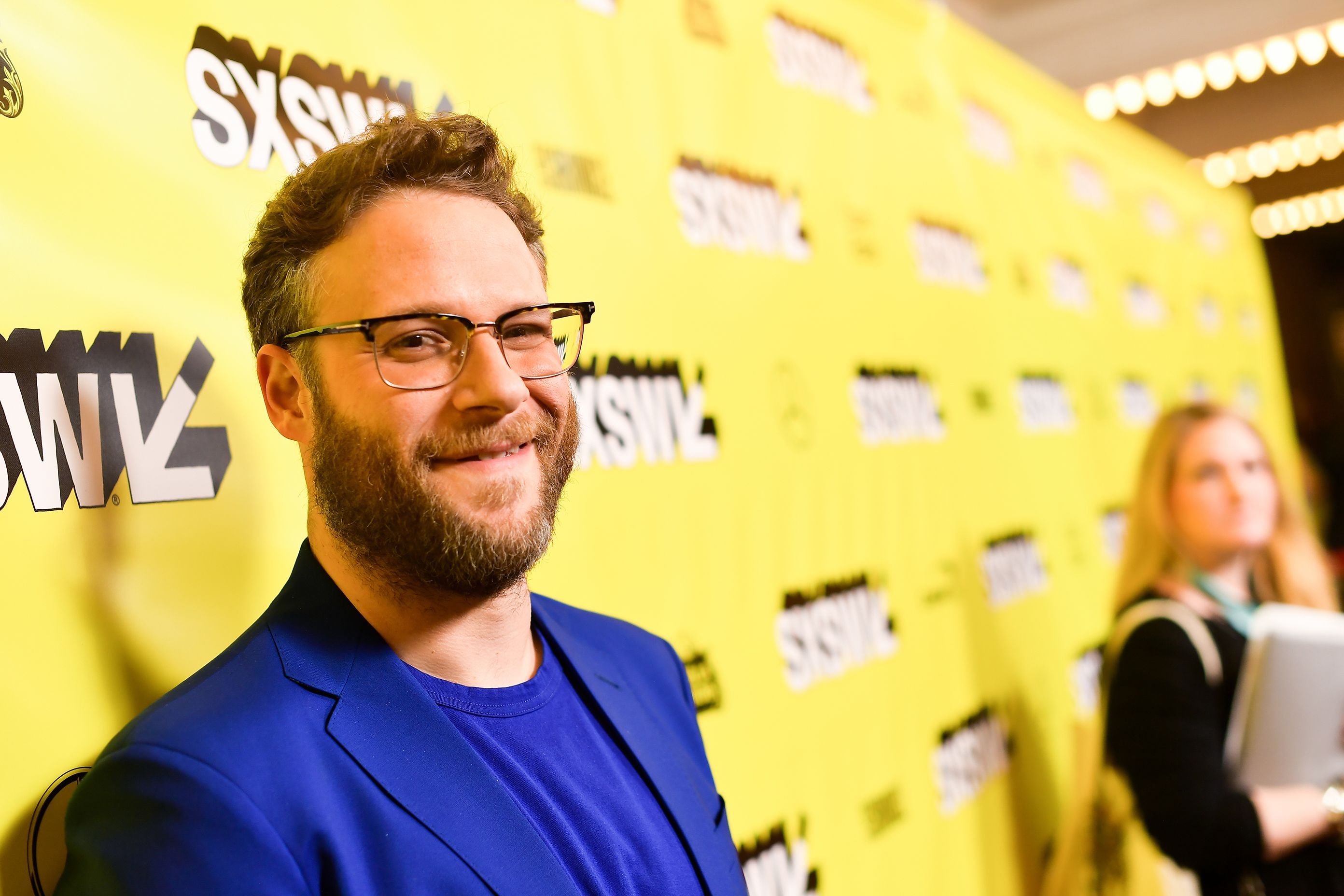 seth rogen adidas jacket long shot