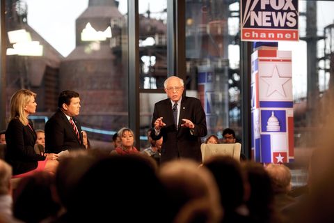 Sen. Bernie Sanders Participates In A Fox News Town Hall In Pennsylvania