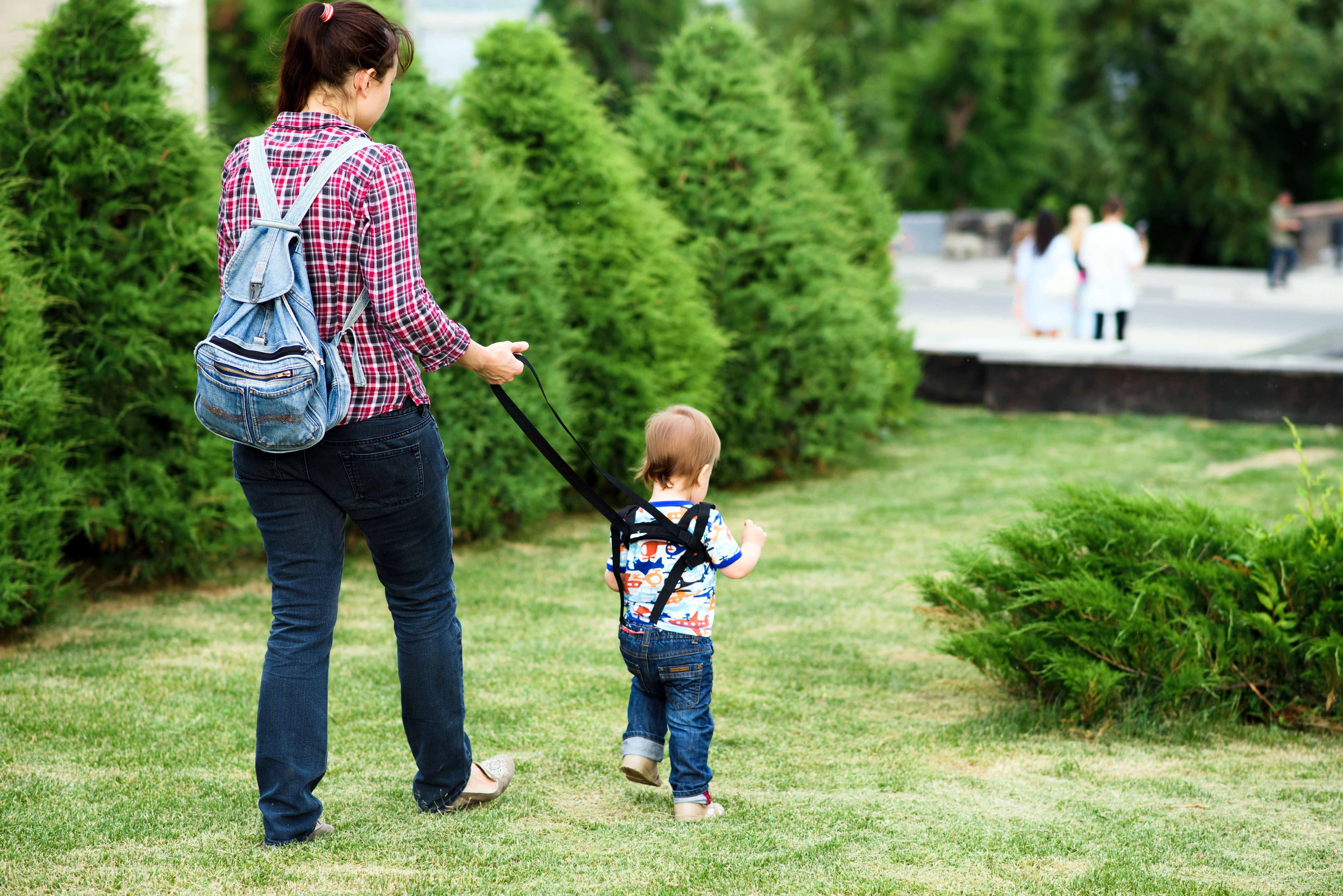 Blue Child Backpack Leash for Toddlers & Kids 98Inch Lengthen Child Safety Walking Leash