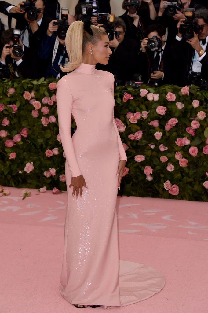 hailey baldwin met gala 2018 dress dupe