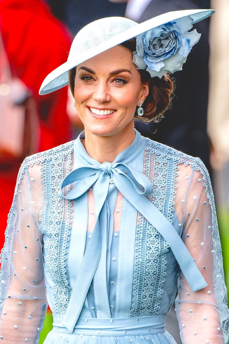 Kate Middleton Wears Blue Elie Saab Dress At Royal Ascot 2019 