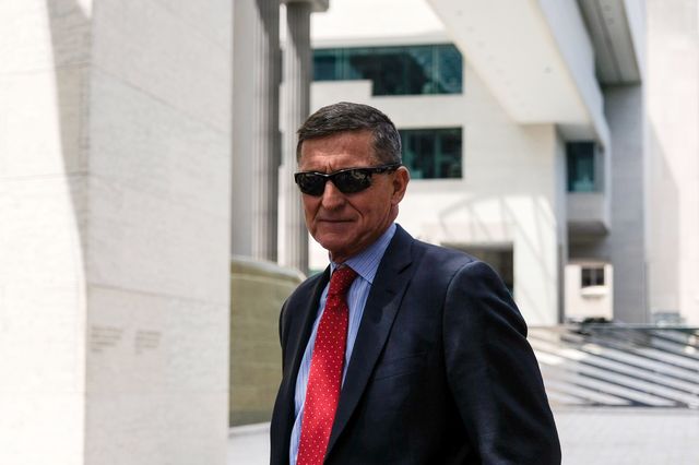 washington, dc   june 24 president donald trump’s former national security adviser michael flynn leaves the e barrett prettyman us courthouse on june 24, 2019 in washington, dc criminal sentencing for flynn will be on hold for at least another two months  photo by alex wroblewskigetty images