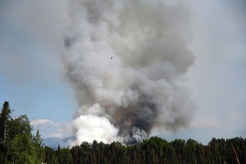 Wildfire Burns In Alaska During Heatwave