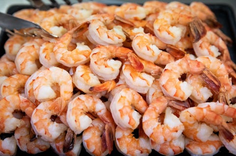 14 august 2019, hamburg fresh shrimps lie in a bowl on a buffet at a wholesaler in the fish market hamburg altona photo christian charisiusdpa photo by christian charisiuspicture alliance via getty images