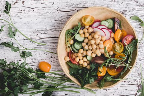 Healthy vegan bowl. plant based meal