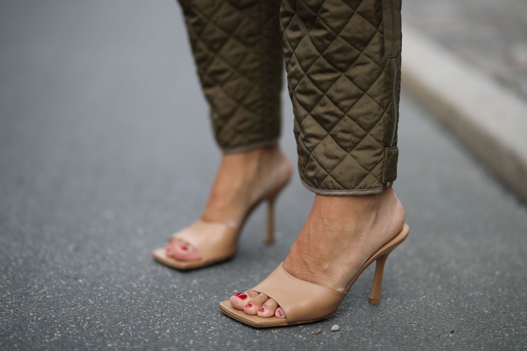 designer fur heels