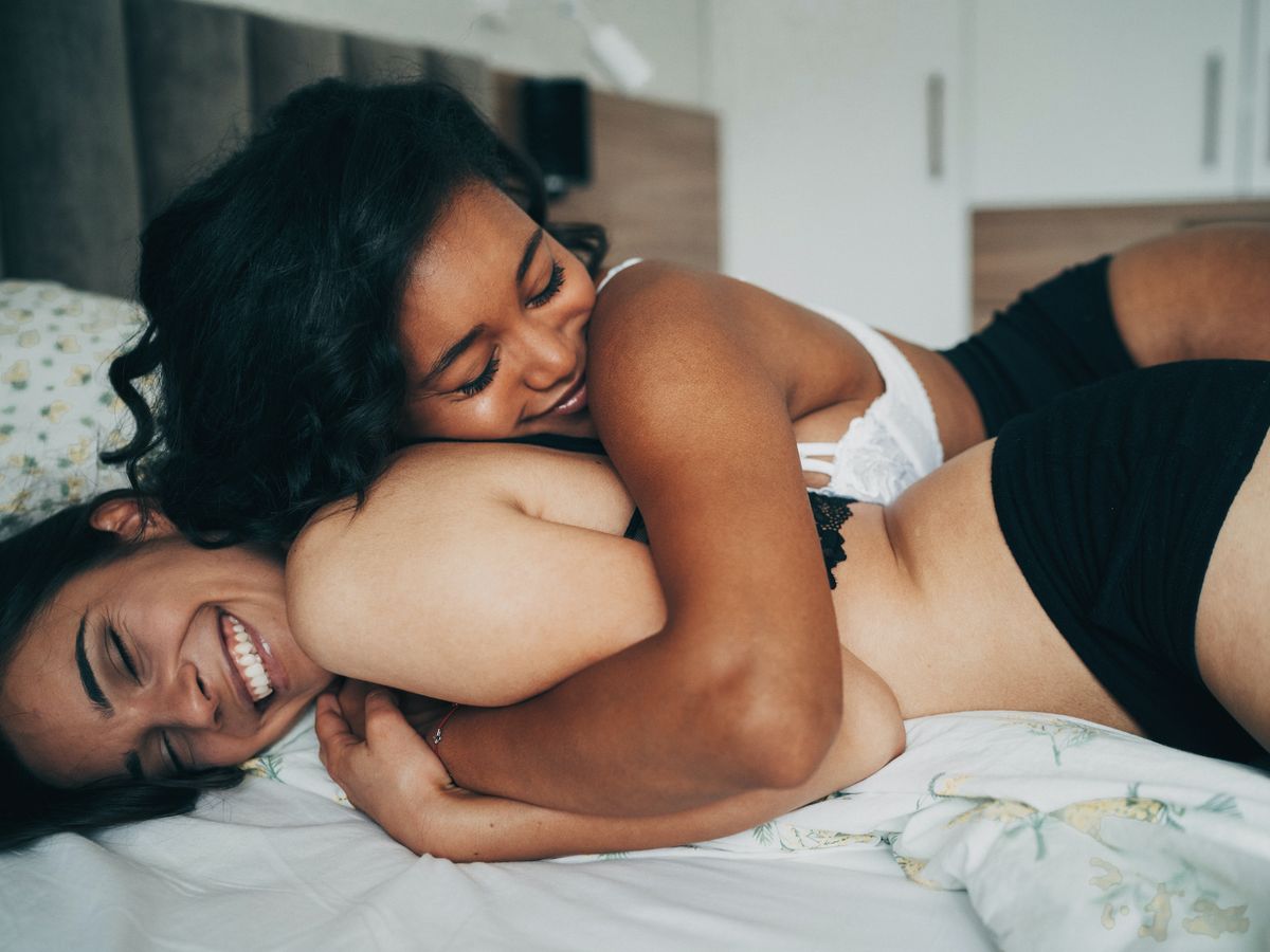 Nude Lesbians Hugging On Bed - How do lesbians have sex? Myths, tips, positions, and more