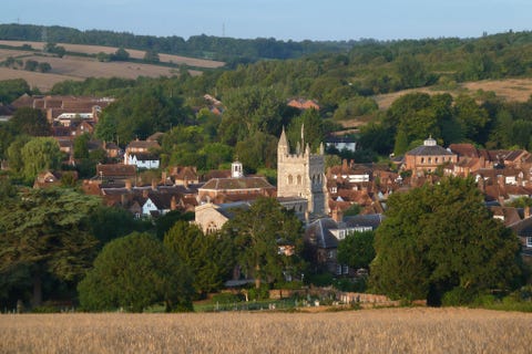 amersham, united kingdom   august 13 a view from rectory hill looking down upon st marys church in the village of old amersham, august 13, 2019, in amersham, buckinghamshire photo by jim dysongetty images