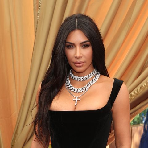 Kim Kardashian West Dyed Her Hair Chocolate Brown For Fall