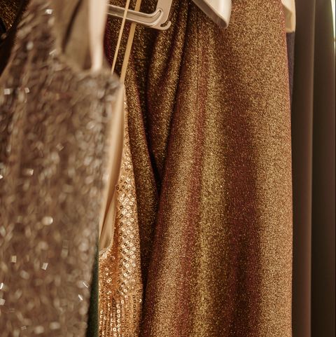 Luxurious evening glitter dress fabrics