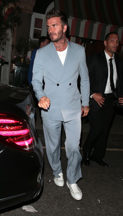 David Beckham Is Dressed To Party Like It's 1989