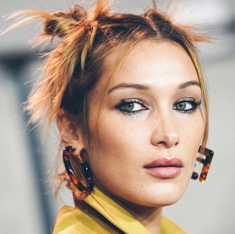 Fendi SS20 beauty look featured space buns and glitter