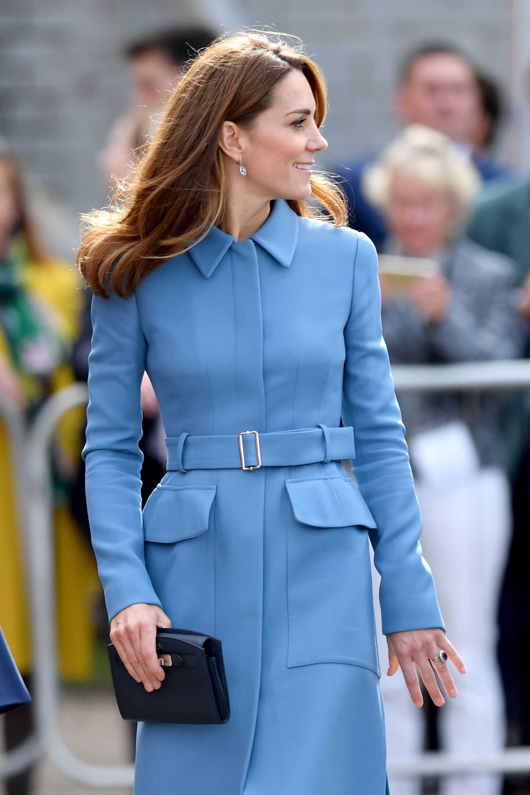 Kate Middleton Rewears Blue Alexander 