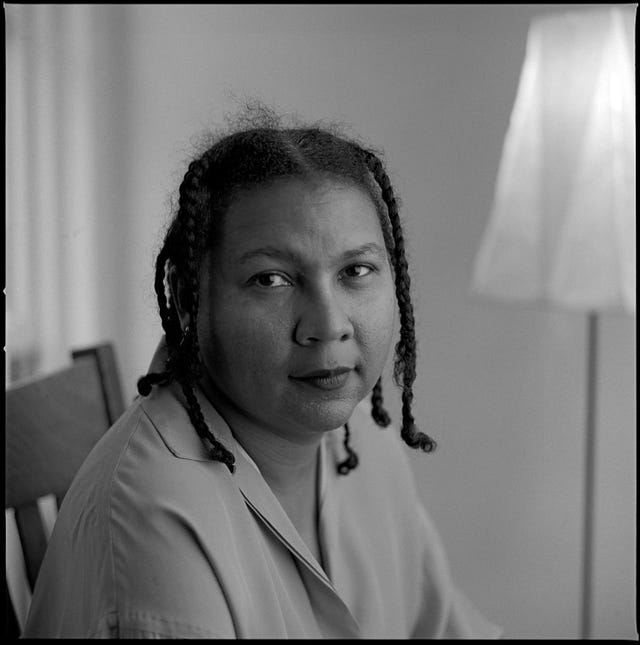 new york december 16 author and cultural critic bell hooks poses for a portrait on december 16, 1996 in new york city, new york photo by karjean levinegetty images