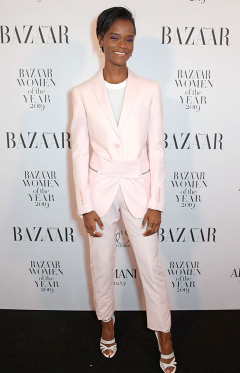 london, england   october 29   letitia wright attends the harpers bazaar women of the year awards 2019, in partnership with armani beauty, at claridges hotel on october 29, 2019 in london, england  photo by david m benettdave benettgetty images for harpers bazaar