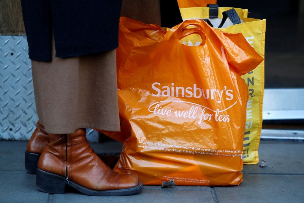 Plastic bag tax could be increased to 70p as several supermarkets ...