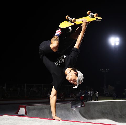 doha, qatar   october 15 heimana reynolds of the usa in action on his way to winning the mens skateboard competition at aspire zone during the anoc world beach games on october 15 2019 in doha, qatar photo by bryn lennongetty images