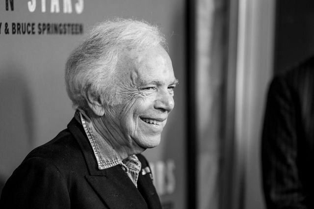 new york, new york   october 16  editors note image has been converted to black and white  fashion icon ralph lauren attends western stars new york screening at metrograph on october 16, 2019 in new york city photo by roy rochlinwireimage,