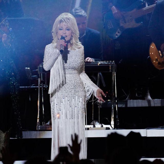 nashville, tennessee   november 13  for editorial use only  dolly parton performs onstage at the 53rd annual cma awards at the bridgestone arena on november 13, 2019 in nashville, tennessee photo by mickey bernalwireimage